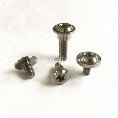 China Factory supply gr5 titanium flat motorcycle screws titanium Torx head screw for sale