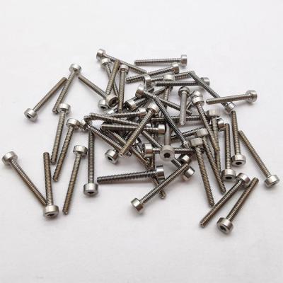 China Socket Hexagon Factory Sales GR5 m1.6 m2 m3 Titanium Socket Head Screw Bolt for sale