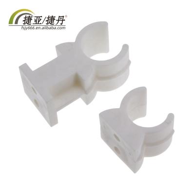 China Rehab Provides White PP Pipe Fix Holder Saddle Clamps For Crutch for sale