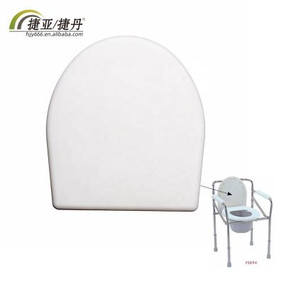 China Traditional Bathroom Shower Commode Seat Lid Waterproof Lightweight Patient for sale