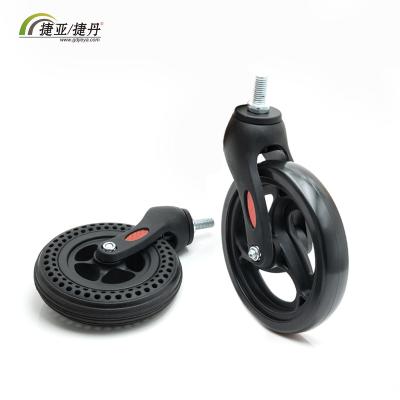 China Other Plastic Black Wheelchair Swivel Caster Wheels For Wheelchair for sale