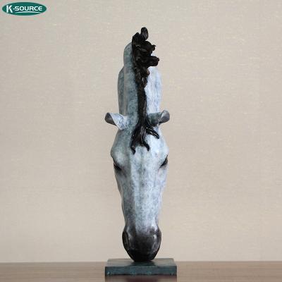 China Interior China Business Gift Crafts Animal Statue Cooper Figurine Bronze Horse Sculpture for sale