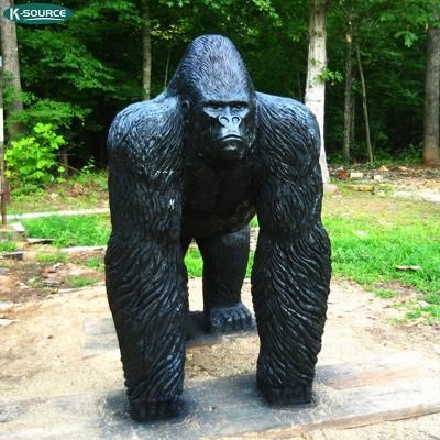 China Outdoor Metal Monkey Garden Decoration China Animal Sculpture Copper / Bronze King Kong Gorilla Statues for sale