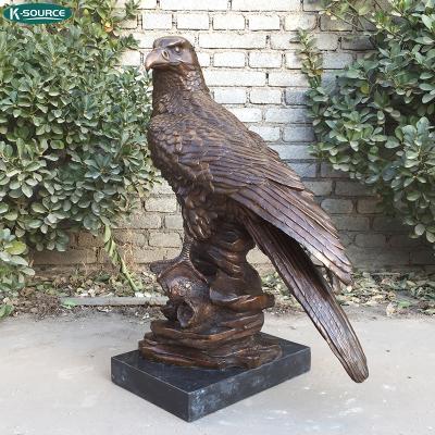 China China Outdoor Indoor Life Size Animal Bird Sculpture Metal Crafts Bronze Eagle Statue for sale