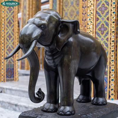 China China Animal Sculpture At Entrance Of Hotel Garden Decoration Custom Cast Copper Elephant Statue for sale