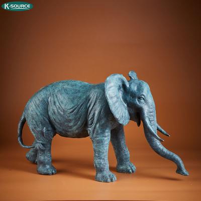 China China Hand Cast Bronze Statue Gifts Decorative Elephant Animal Sculpture Figure for sale