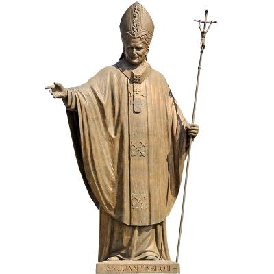 China Europe the bronze statue of the godfather in the church of the basilica of pope John Paul II for sale