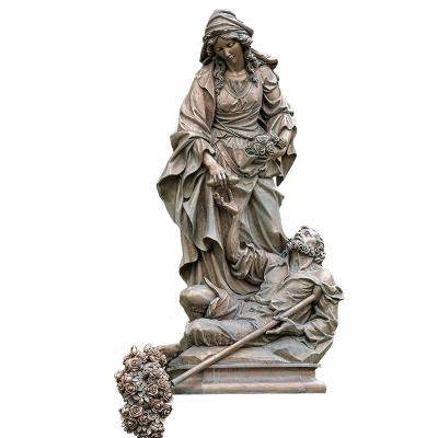 China Europe Outdoor Park And Plaza Decoration Virgin Mary Sculpture Christian Metal Art Bronze Statue for sale