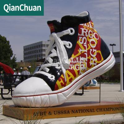 China China Large Outdoor Metal Art Public Statue Stainless Steel Shoe Sculpture for sale