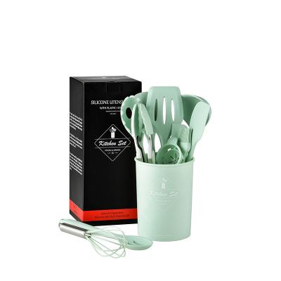 China Sustainable Hot-selling Silicone Utensils Cooking Sets 10 Pcs In Utensils Kitchen Set Set for sale