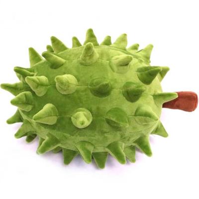 China Stuffed Plush Simulation Fruit Toy Durian Plush Toy Pillow Massage Gift For Children for sale