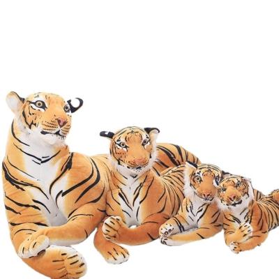 China Yellow Simulation Tiger Stuffed Plush Toy Promotion Gifts Factory Customized for sale