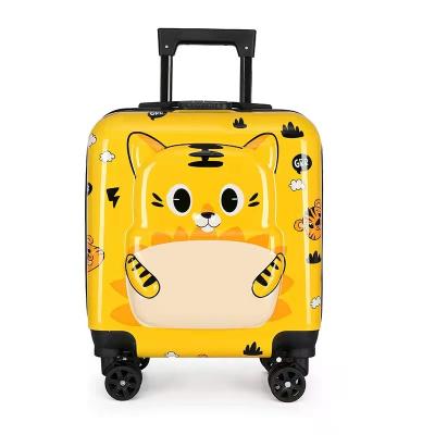 China Cute Kids Suitcase Customized Kids Hardshell ABS Travel Bags Luxury Suitcase Carry On Cute Luggage 4 Wheels Luggage Boarding Case for sale