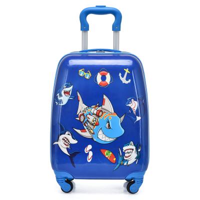 China Trolley Bags Travel Luggage Kids PVC Luggage Bag Custom Sublimation Blankets Luggage Covers Kids Baggage for sale