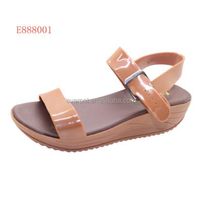 China PVC Girls Wedge Heel Sandals Platform Beach Shoes for sale