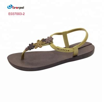 China Cheap PVC Girls Flat Cheap Girls Sandals Flat Sandals for sale