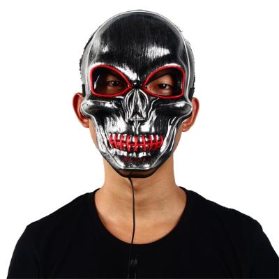 China Halloween Design Patygr Carnival Festival Party Full Mask Customized Face LED Full Light Up Party Mask for sale