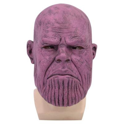 China 2018 Latex Movie Infinity War Cosplay Thanos Mask Latex Cosplay Mask For Superhero Halloween Party Prop for sale