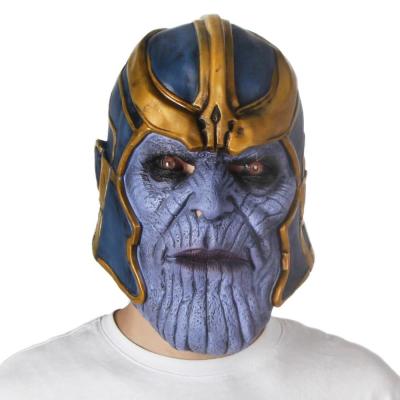 China Deluxe War Thanos Masks Halloween Party Infinity Collection Thanos Latex Mask Latex Infinity Gauntlet Props for sale