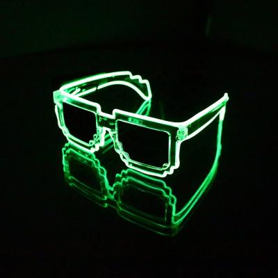 China 100% New Brand And High Quality Dropshipping LED Flashing Glasses Lead Glasses Light Up Sunglasses Wedding Party Favor Packages for sale