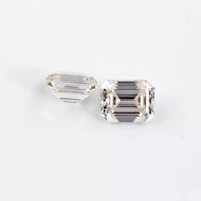 China CVD sintético Diamond Colorless crecido laboratorio de 1ct-1.6ct Emerald Cut en venta