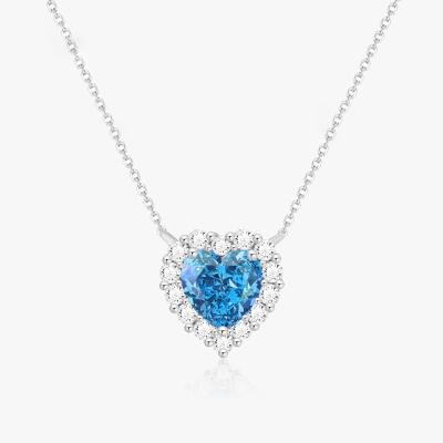 China Herz-Schnitt-synthetisches Labor stellte Diamond Necklace VS2-VVS1 her zu verkaufen