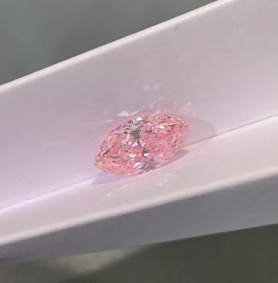 Cina Il laboratorio ha creato Diamond Man Made Real Diamonds che colorato il laboratorio ha creato la fonte principale rosa Marquise Loose Diamond dell'anello di diamante in vendita