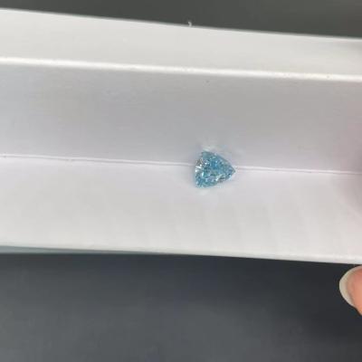 Cina Triangolare CVD Man Made Blue Lab Coltivato CVD Diamanti 0.89ct Certificato IGI in vendita