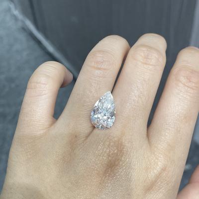 China 6.34Carat pera Diamond Rings cultivado diamantes crecido laboratorio flojo VS1 en venta