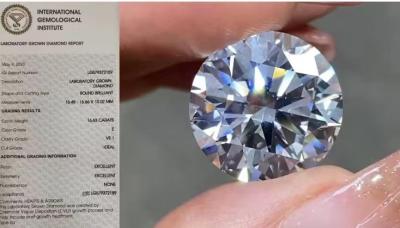 China IGI Loose Lab Created Diamonds 16.63Carat VS1 Round E Color for sale