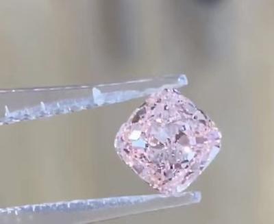 China Los diamantes crecidos laboratorio de los rosas bebés VVS2 desean el diamante flojo del amortiguador intenso del rosa en venta