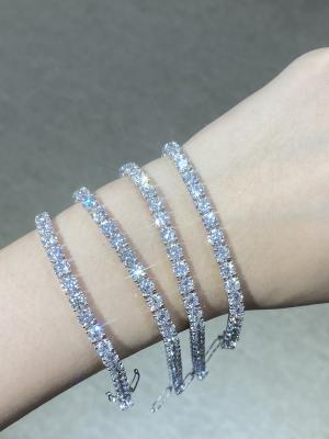 China Brazalete de diamante sintético de laboratorio de cultivo de joyería personalizada Brazalete de tenis en venta