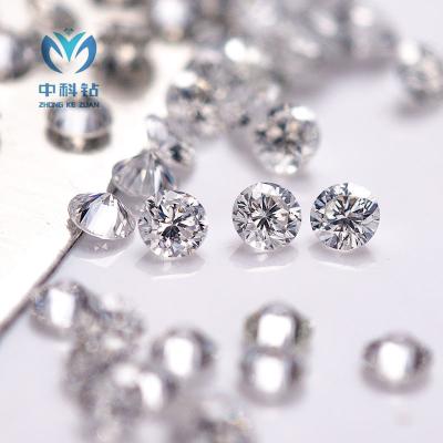 Cina Piccole dimensioni Diamanti coltivati in laboratorio Melee 0.1ct Punti rotondi Forma 3mm Dimensione DEF VS-VVS in vendita