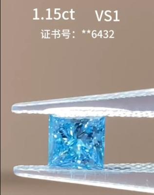 China Prinses Diamant los Synthetische Diamant Blauwe Diamanten Los Lab Made Diamant Primaire Bron Te koop