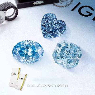 Cina Lab Grown Blue Diamonds IGI Certified Custom Diamond Jewelry Options in vendita