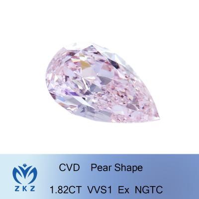 China Diamante en forma de pera rosado 1.82ct del CVD sin IGI con tamaño multi en venta