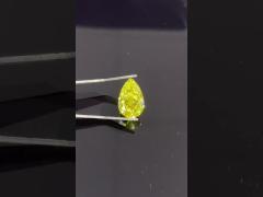 Yellow Pear HPHT Diamond