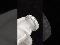 Emerald Diamond Ring White Diamond Ring Wedding Eternal Rings Lab Grown Diamond Rings