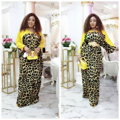 China Breathable Wholesale African Leopard Print Dress Designs Party Wear Dresses For Women for sale