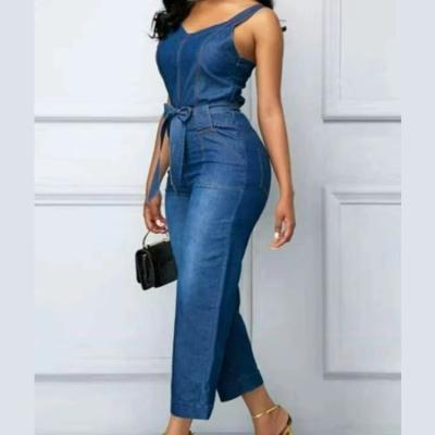 China 2021 fashion wholesale new arrival denim women casual one-piece overalls QUICK DRY for sale