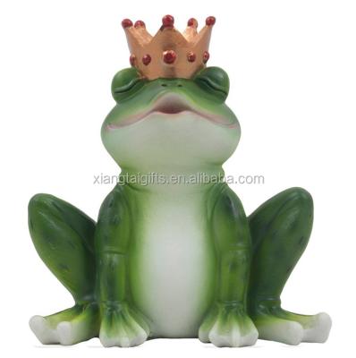 China Romantic Prince Europe Frog Figurine For Fairy Tale And Valentines Day Decorative Gifts for sale