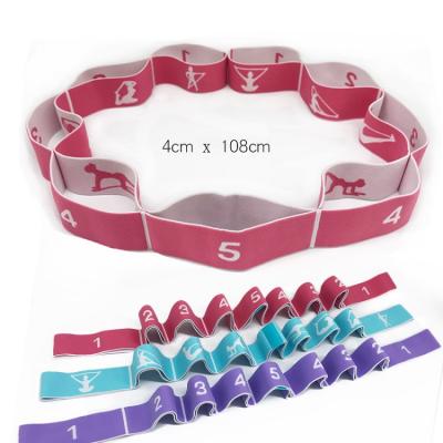 China Portable Multi Segment Yoga Assisted Stretching Band , Do Your Own Bulk Resistance Bands Fitness Bands for sale