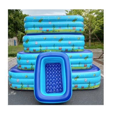 China Adjustable Height Family Size Indoor Outdoor Inflatable Rectangular Swimming Pools for sale