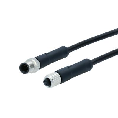 China M5 Series 3pin Automotive Waterproof Plug Molded A Code Body Electrical Plug Male To Female Cable for sale