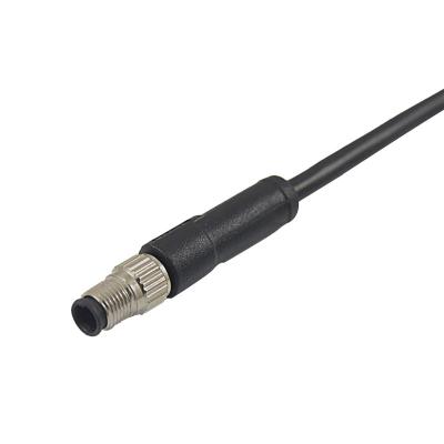 China CE Automotive Certification IP67 M5 Cast 3pin 4pin Male Straight Cable Connector for sale