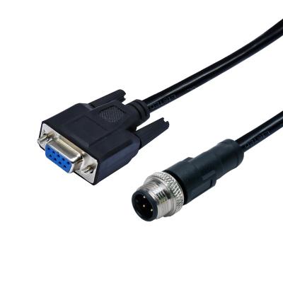 China M12 sensor or automation to D-SUB connector waterproof cable for sale