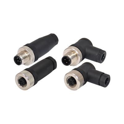 China Industrial Automation IP67 IP68 2 3core 4pole 5 8pin PG7 PG9 A B D Coding M12 Cable Socket Connector M12 Field Female Male Plug for sale