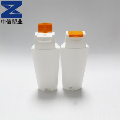 China Shampoo Bottle HDPE 200ml Cosmetic Bottle Eco-friendly Plastic Hair Conditioner Bottle With Flip Cap for sale