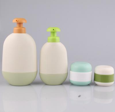 China 300ml cosmetic spacial lotion cosmetic packaging set HDPE plastic shampoo bottle for baby care products for sale