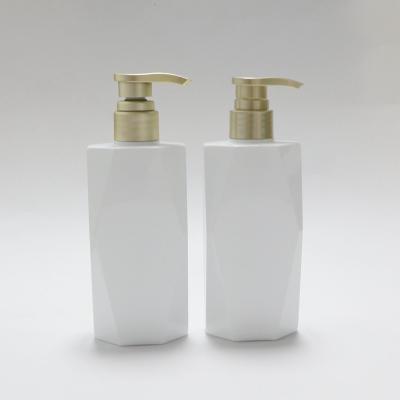 China Cosmetic High End Unique Plastic Shampoo Bottle PET 350ml Bottle Lotion Bottle For Skin Care for sale